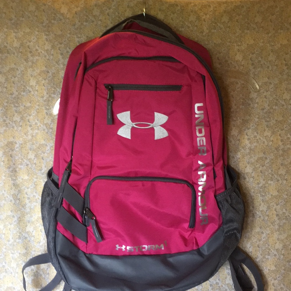 Under armour pink backpack with laptop holder
